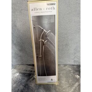 New allen + roth Galway Dual Showerhead & Adjustable Slide Bar - Nickel Finish